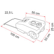 Abwassertank Fiamma Roll Tank 23 F