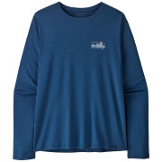 Herren-T-Shirt Patagonia M's L/S Cap Cool Daily Shirt - '73 Skyline blau Clement Blue - Light Clement Blue X-Dye