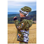 Kinder-Softshell-Jacke WAMU Khaki