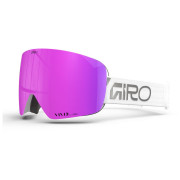 Skibrille Giro Contour RS weiß White/Silver Wordmark-Vivid Pink/Vivid Infrared (2skla)