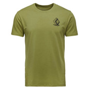 Herren-T-Shirt Black Diamond M Boulder Ss Tee grün Camp Green (3039)