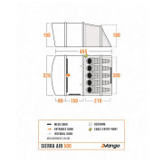Familienzelt Vango Sierra Air 500