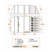 Familienzelt Vango Savannah Air 600XL Package