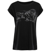 Damen-T-Shirt Alpine Pro Nogera 2 schwarz Black