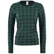 Damen-T-Shirt Kari Traa Rose Light Ls grün/schwarz Pine