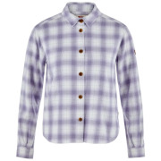 Damenhemd Fjällräven Övik Boxy Flannel Shirt W weiß/lila Eggshell-Lavender Mist