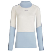Damen-Funktionsshirt Icebreaker Women Mer 200 Oasis+ LS High Neck weiß/blau Zin/Ecrht/Dw/Cb