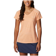 Damen-T-Shirt Columbia Zero Rules hellorange Peach Heather