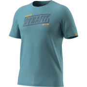 Herren T-Shirt Dynafit Graphic Co T-Shirt M hellblau 3161 - smoke blue/TABLOID