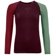 Damen-Funktionsshirt Ortovox 120 Comp Light Long Sleeve W rot DarkWine