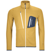 Herren-Sweatshirt Ortovox Fleece Grid Jacket gelb Yellowstone