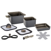 Topfset Brunner Torralta Square grau/schwarz