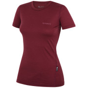 Damen-T-Shirt Zulu Merino 160 Short 4C weinfarbe wine