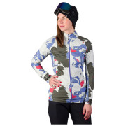 Damen Funktions-Sweatshirt Northfinder Tiara beige/grün multicolorprint
