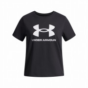 Kinder-T-Shirt Under Armour BIG LOGO SS-BLK schwarz/weiß Black