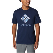 Herren-T-Shirt Columbia M Rapid Ridge Graphic Tee dunkelblau Collegiate Navy, CSC Stacked Floral Grx
