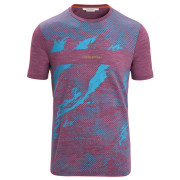 Herren-Funktionsshirt Icebreaker Sphere II SS Tee Trail blau/lila Go Berry Heather