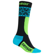 Kniestrümpfe Sensor Thermosnow Norway schwarz Black/Blue