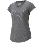 Damen-T-Shirt Puma Train Favorite Heather Cat Tee grau green