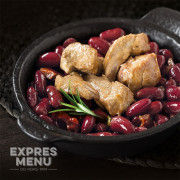 Fertigessen Expres menu Schweinefleisch mit Bohnen 300g