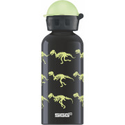 Flasche Sigg For Kids 0,4 l schwarz GlowWalkingDinos
