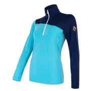 Damen-Funktionsshirt Sensor Merino Extreme zip blau TmModrá/Blue