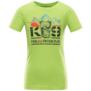 Kinder-T-Shirt Alpine Pro Monco grün lime green