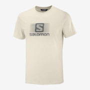 Herren-T-Shirt Salomon Blend Logo Ss Tee M weiß