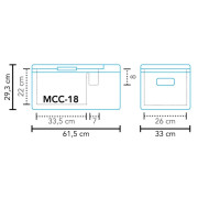 Kompressor-Kühlschrank Mestic Compressor MCC-18 AC/DC