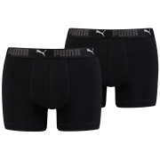 Herren-Boxershorts Puma Sport Cotton Boxers 2P schwarz Black