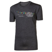 Herren-Funktionsshirt Progress Hrutur Yak grau šedý melír