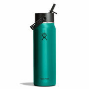 Thermokanne Hydro Flask 32 Oz Lightweight Wide Flex Straw Cap grün Emerald Green