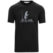 Herren-Funktionsshirt Icebreaker Men Tech Lite II SS Tee Polar Paddle schwarz Black