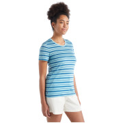 Damen-T-Shirt Icebreaker Women Wave SS Tee Stripe 2023
