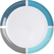Teller Brunner Aquarius Side plate blau/weiß