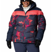 Damen-Winterjacke Columbia Abbott Peak Insulated Jacket blau/rosa Nocturnal Lookup, Nocturnal, Neon Sun