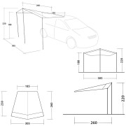 Vordach Outwell Fieldcrest Canopy