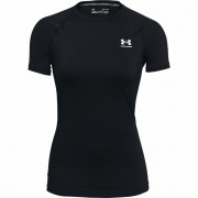 Damen-Funktionsshirt Under Armour HG Authentics Comp SS schwarz Black/White