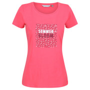Damen-T-Shirt Regatta Womens Breezed II rosa Tropicl Pink