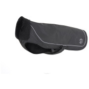 Regenmantel für Hunde Mountain Paws Fleece-Lined Dog Raincoat schwarz Black