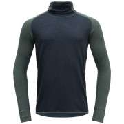 Herren-Funktionsshirt Devold Kvitegga Merino 230 H. Neck blau/grün Woods/Blue