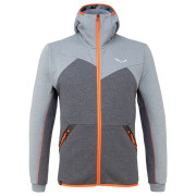 Herren-Sweatshirt Salewa Solid Logo Dry M FZ HDY grau PremiumNavyMelange/
