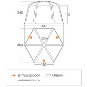 Aufblaszelt Vango AirHub Hex