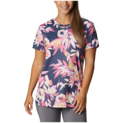 Damen-Funktionsshirt Columbia Fork Stream™ SS Tee blau/rosa Wild Geranium, Wisterian