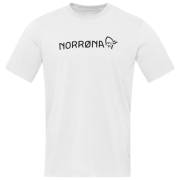 Herren T-Shirt Norrona 29 cotton Norrøna viking T-shirt weiß Pure White