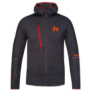 Herren-Sweatshirt Hannah Niro Hoody schwarz anthracite mel