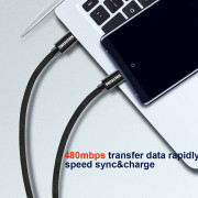 Lade- und Datenkabel Swissten Textile USB-C / USB-C 2 m