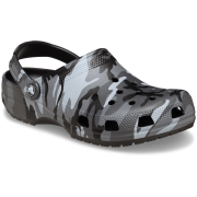 Pantoffeln Crocs Classic Camouflage Clog schwarz/grau Black/Slate Grey