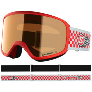 Kinder Skibrille Salomon Rio rot Cherry Tomato