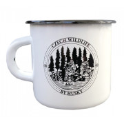 Tasse Husky 400 ml plechový schwarz/weiß Rock